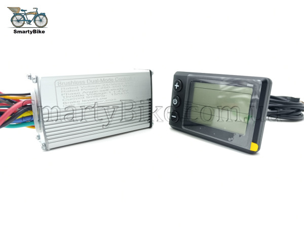 Контролер 15а 24-36-48в + LCD  S866
