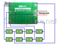 BMS li-ion 4s 40а симетрична з балансуванням