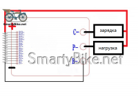 BMS li-ion 7-13s 20а асиметрична