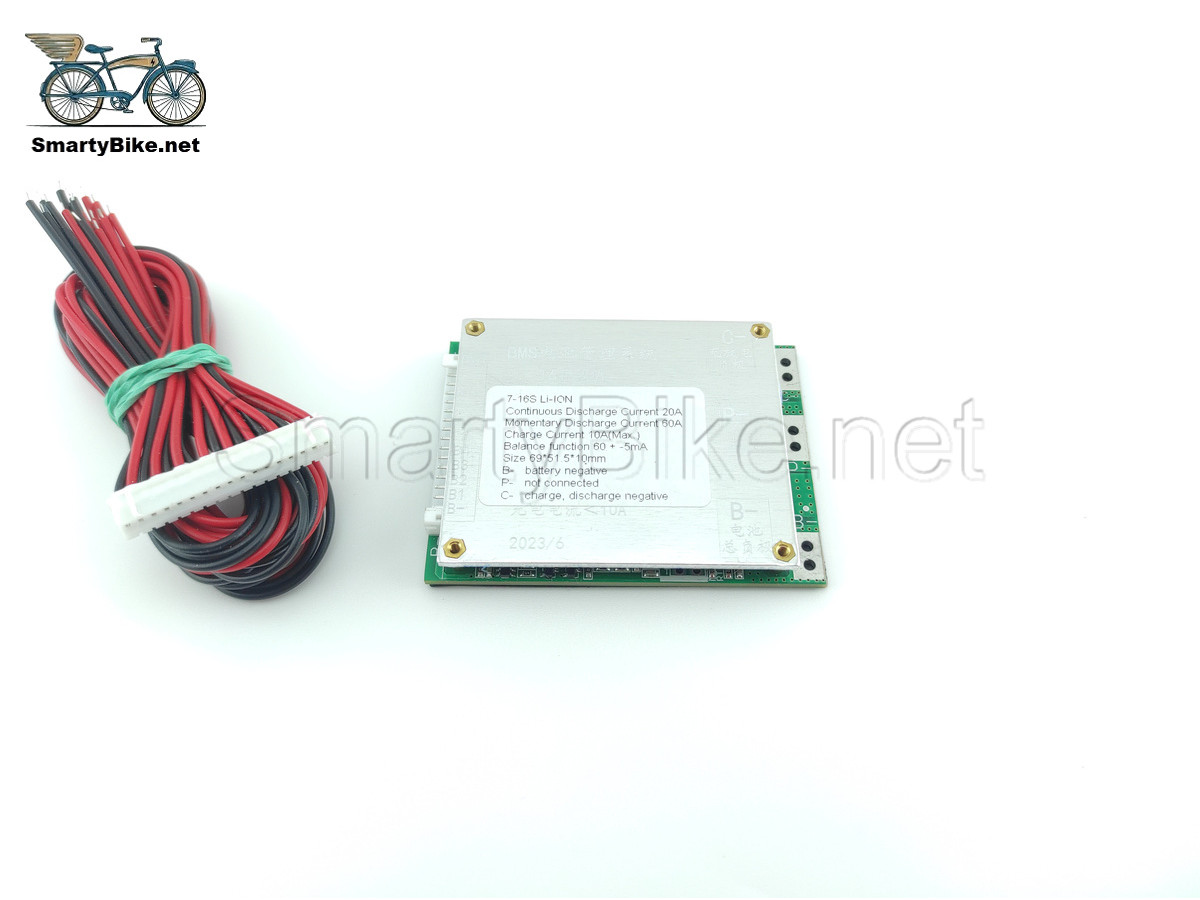 BMS li-ion 7-16s 20а симетрична з балансуванням